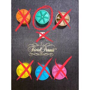 Trivial Pursuit Replacement Green Pie Piece